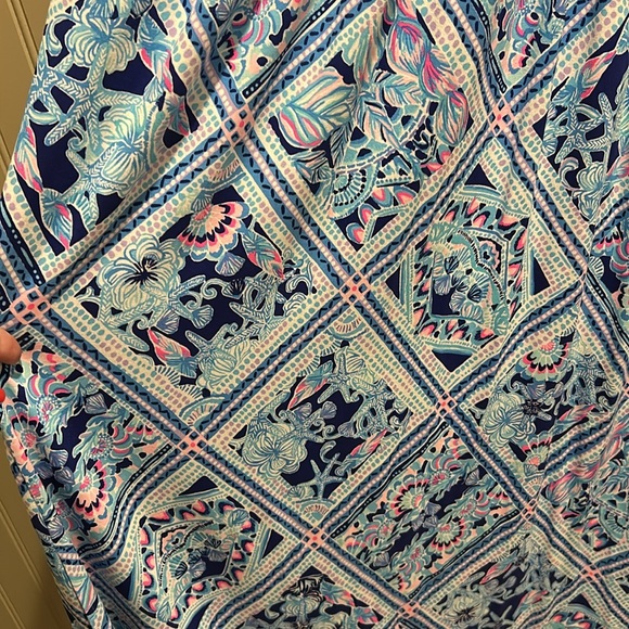 LILLY PULITZER Nichola Maxi Dress in Zanzibar Blu SIZE XL NEW WITH TAGS - Picture 6 of 9